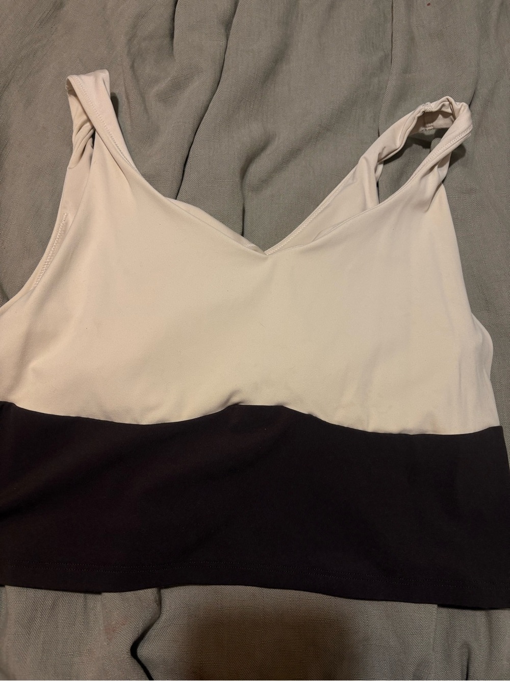 Old Navy Two-Tone White and Black Tank Top
